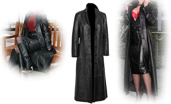 Long body Leather Coat for Women - Image 4